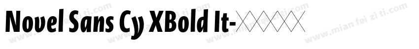 Novel Sans Cy XBold It字体转换